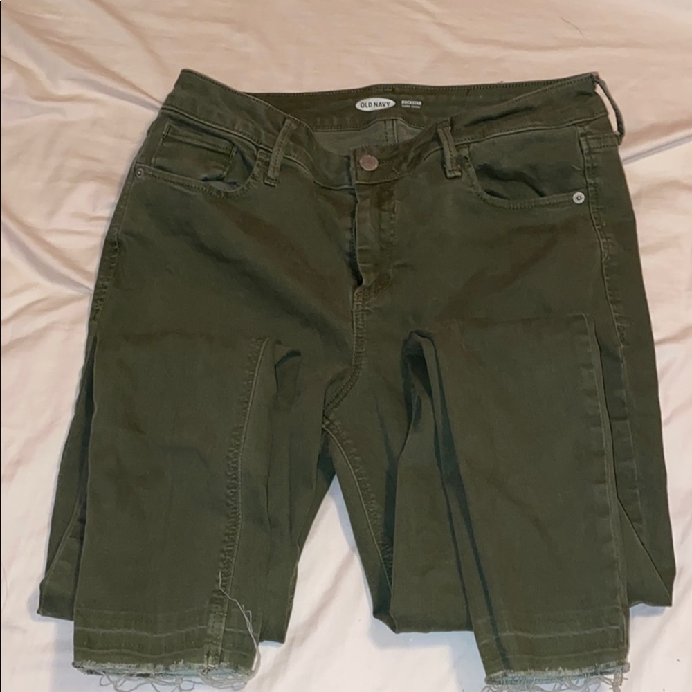 Olive Green Skinny Jeans